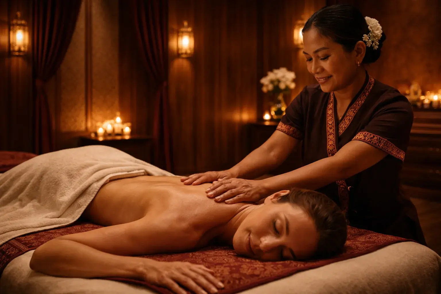Thai-Kräuterstempel-Massage
